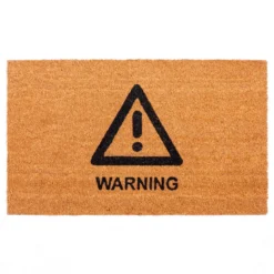 Warning zerbino in fibre di cocco con retro antiscivolo 75x45 cm