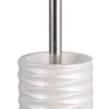Wave portaspazzolino toilette poliresina bianca opaca d9.4 h37.5 cm