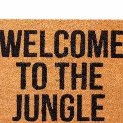 Welcome to the jungle zerbino in fibre di cocco con retro antiscivolo 75x45 cm