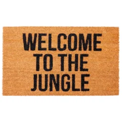 Welcome to the jungle zerbino in fibre di cocco con retro antiscivolo 75x45 cm
