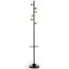 Wells-b appendiabiti / portaombrelli in acciaio nero opaco d28xh180 cm