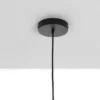 Wien b lampadario rivestito in tessuto colorato grigio bianco e paglia di vienna cn cavo regolabile d39 h46 cm