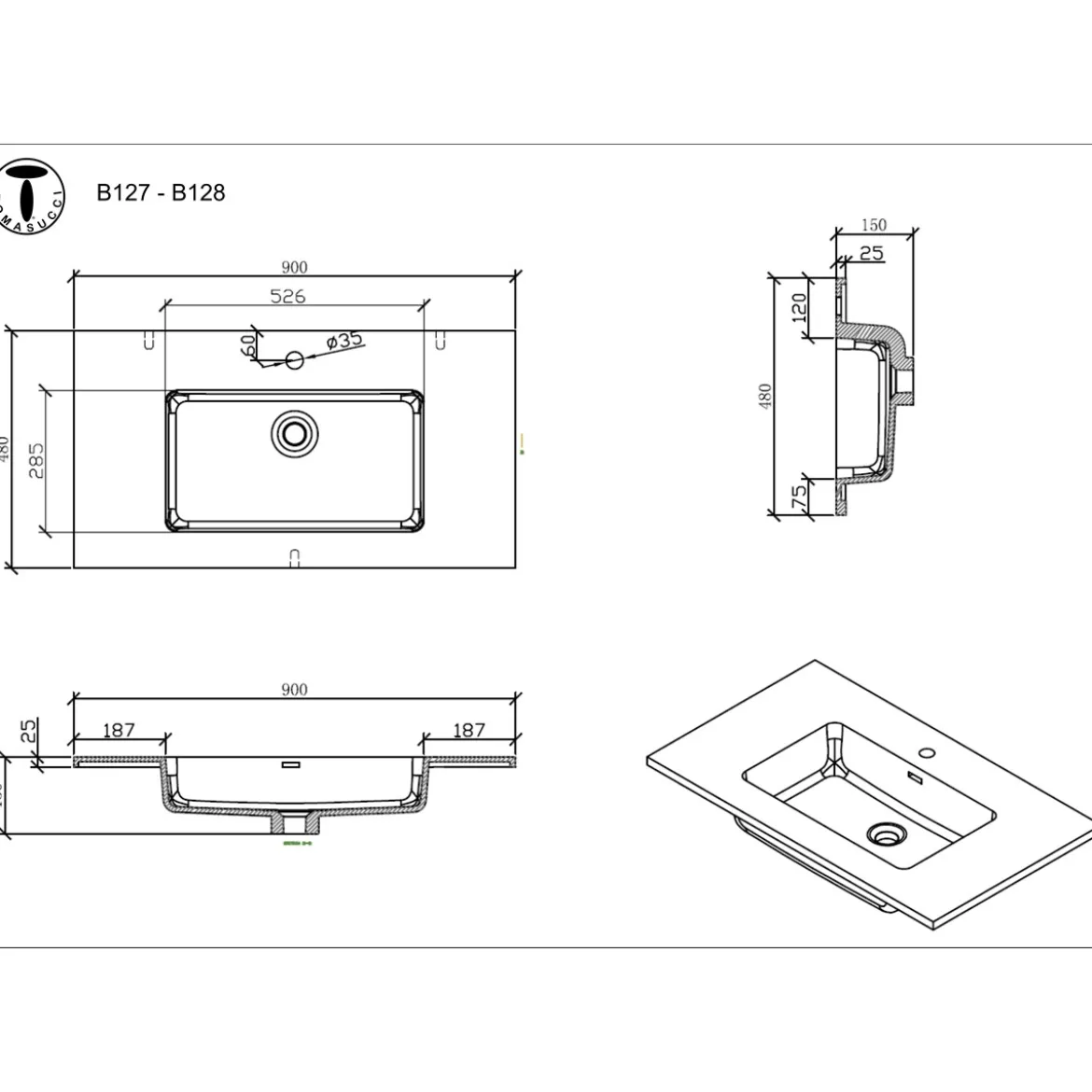 Willy black cement bagno 90 finitura grigio cemento 2 cestoni e lavello nero 90x47.5xh52 cm