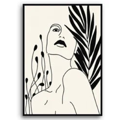 Woman composizione 3 quadri h70 l50 p3 cm