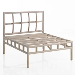 Yanni basamento centrale in rattan sbiancato per 1 elemento kamar 80x80xh70 cm