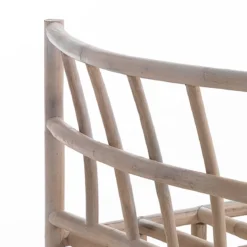 Yanni basamento in rattan sbiancato per 2 elementi kamar 182x80xh70 cm