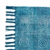 Yara blue tappeto blue programma cotone 100% blu con nappe 195x115 cm
