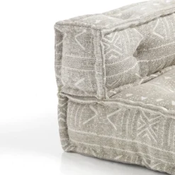 Yara brown elemento centrale in cotone marrone con imbottitura tessile interna 80x80x40 cm