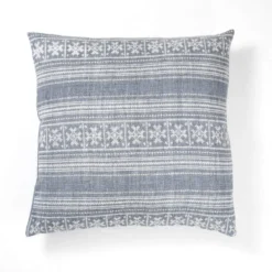 Yara grey cuscino colore grigio 100% cotone made in india 52x52 cm