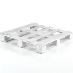 Yara white bancale in legno verniciato bianco opaco finitura liscia 80x80x13 cm