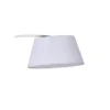 Yet lampada da terra in metallo avorio con base in marmo bianco e paralume in stoffa bianca 160x50 h205 cm