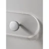 4you appendiabiti da parete in acrilico trasparente e metallo cromato 45x4xh6 cm