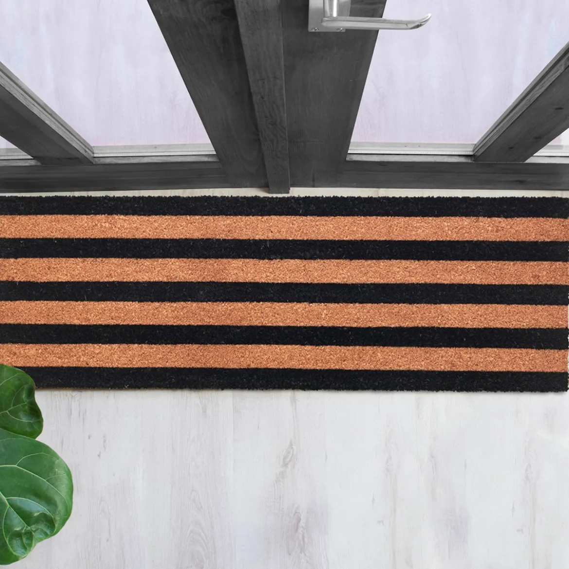 Zee zerbino runner in fibre di cocco e pvc antiscivolo fantasia zee cm 40x120x2